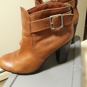 100% leather booties